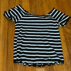 Justice off the should top size large